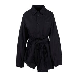 Balenciaga Knotted-Tie Shirt